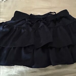 Navy Tiered Skirt